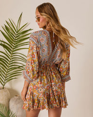 Sun Loves Caftan Mini Dress