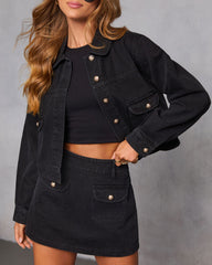 Viviena Denim Mini Skort