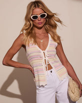 Blooming Joy Knit Flyaway Top