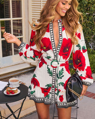 Rosalien Belted Mini Dress