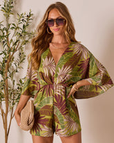 Brinklie Kimono Sleeve Romper