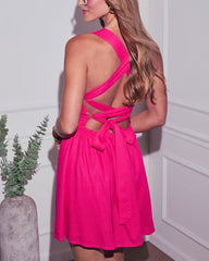 Loleen Fit And Flare Bustier Mini Dress