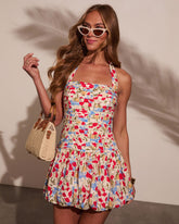 Braylie Bubble Hem Mini Dress