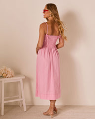 Heartland Haze Pinstripe Maxi Dress