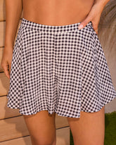 Liliannie Gingham Pleated Shorts