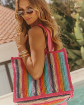 Marbelle Striped Tote Bag