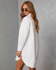 Harmony Cotton Button Down Shirt Dress