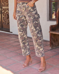 Rolend Super Stretch Camo Barrel Jeans