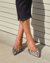 Wild Mood Leopard Pointed Toe Mule