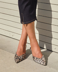 Wild Mood Leopard Pointed Toe Mule