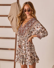 Elinah Caftan Mini Dress