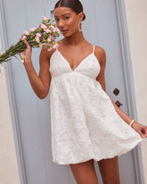 In Bloom Floral Babydoll Mini Dress