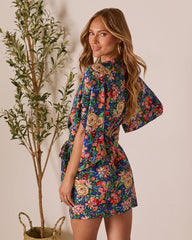 Jacie Wrap Mini Dress