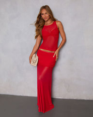 Bittersweet Crush Mesh Maxi Skirt