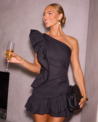 Reighlin One Shoulder Mini Dress