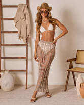 Summer Found Cover Up Crochet Maxi Skirt