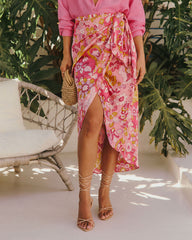 Alissa Floral Wrap Skirt