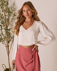 Salted Vanilla Peasant Top