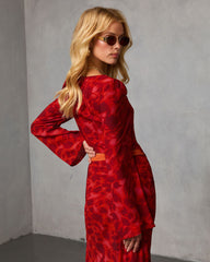 Astrella Abstract Flyaway Top