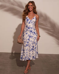 Mariners Meadow Floral Midi Dress