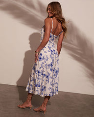 Mariners Meadow Floral Midi Dress