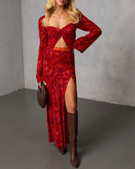 Astrella Abstract Maxi Skirt