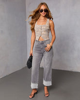 Gisselle Camo Vest Top