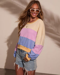 Lake Side Oversized Colorblock Pullover