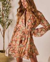 Allenah Drawstring Mini Dress