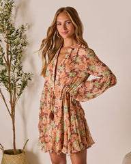 Allenah Drawstring Mini Dress