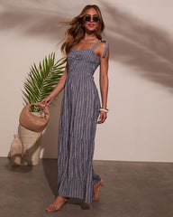 Reima Pleated Shoulder Tie Jumpsuit