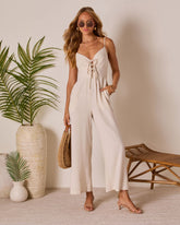 Deserie Front Tie Jumpsuit