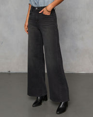 Sinoma Stretch High Rise Wide Leg Jeans