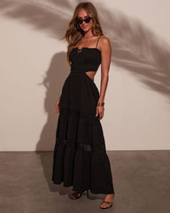 Valina Tiered Cut Out Maxi Dress