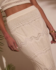 Sip Slow Crochet Maxi Skirt