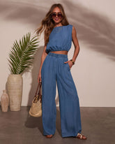 Santie Pleated Denim Pants