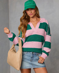 Marves Contrast Striped Sweater