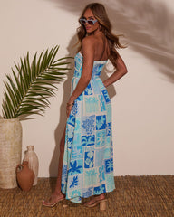 Sol Searcher Bust Tie Maxi Dress