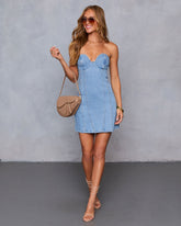 Hailena Denim Mini Dress