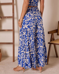 Veniah Abstract Wide Leg Pants