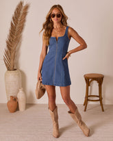 Kallena Denim Mini Dress
