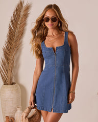 Kallena Denim Mini Dress