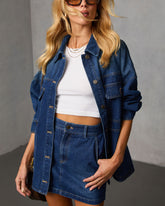 Marlborough Denim Mini Skirt