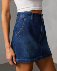 Marlborough Denim Mini Skirt