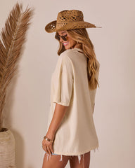 Western Glow Graphic Short Sleeve Top