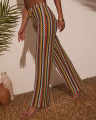 Jonah Striped Coverup Crochet Pants