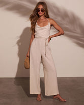 Keilan Cowl Neck Jumpsuit