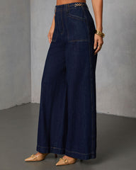 Annise Rigid High Waisted Wide Leg Jeans