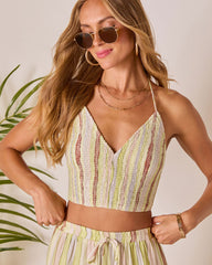 Meila Smocked Halter Top