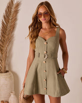 Nida Waist Belt Mini Dress